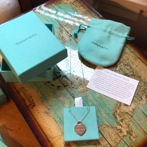 Authentic Tiffany’s heart necklace.